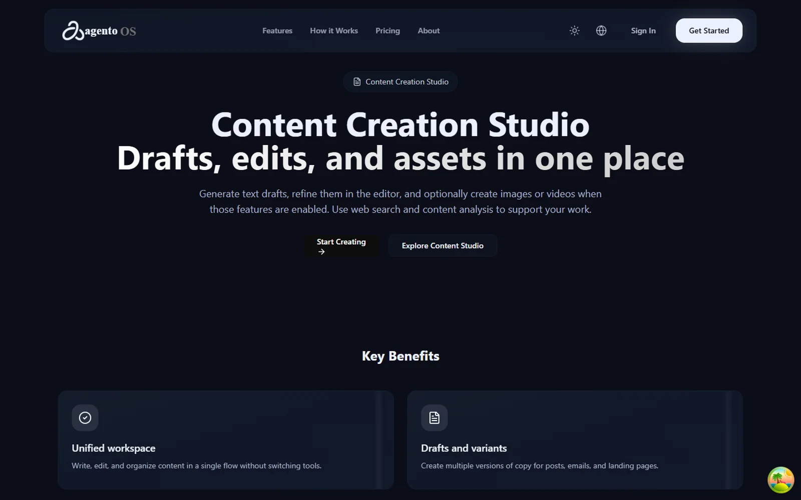 Content creation studio